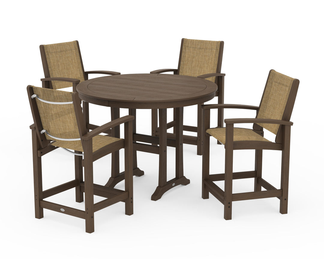 POLYWOOD® Coastal 5-Piece Counter Set