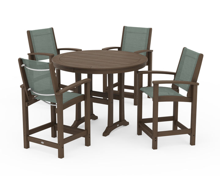 POLYWOOD® Coastal 5-Piece Counter Set