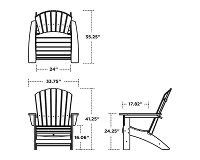 Nautical Grand Adirondack Chair