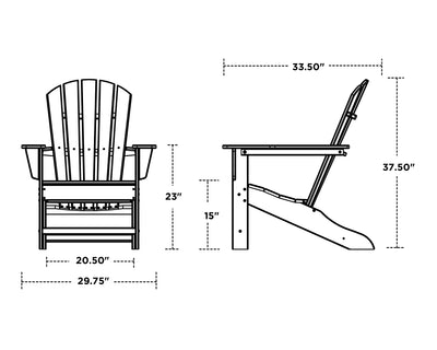 Palm Coast Folding Adirondack Chair