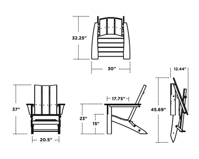 Modern Folding Adirondack Chair