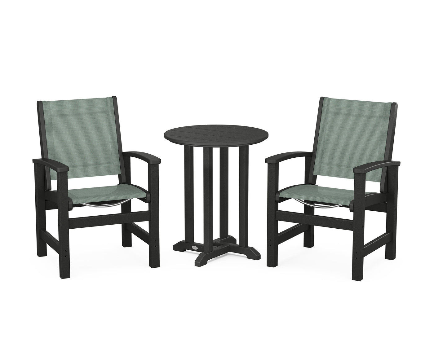 Coastal 3-Piece Round Bistro Dining Set