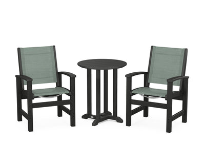 Coastal 3-Piece Round Bistro Dining Set