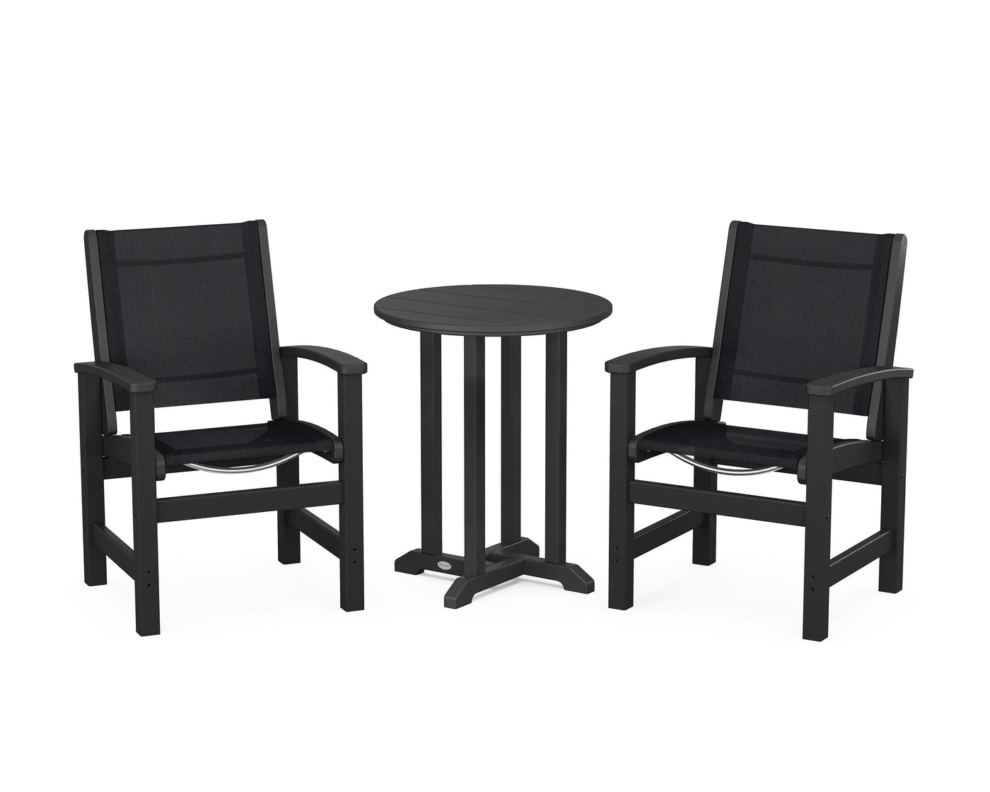 Coastal 3-Piece Round Bistro Dining Set