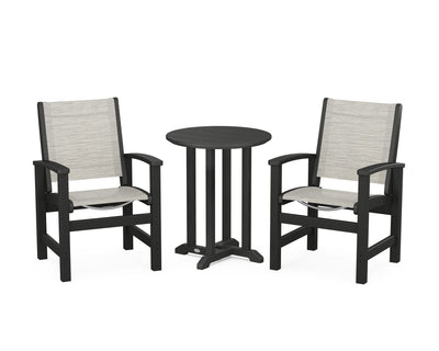 Coastal 3-Piece Round Bistro Dining Set