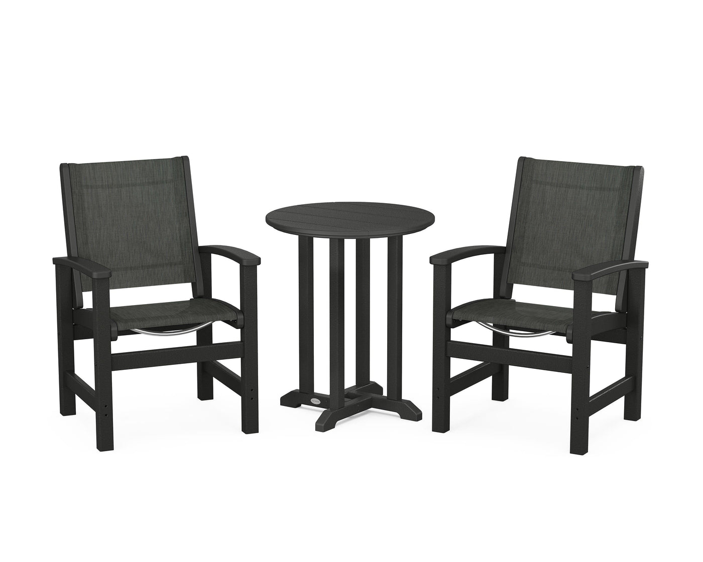 Coastal 3-Piece Round Bistro Dining Set