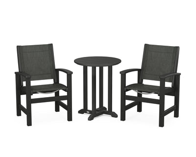 Coastal 3-Piece Round Bistro Dining Set