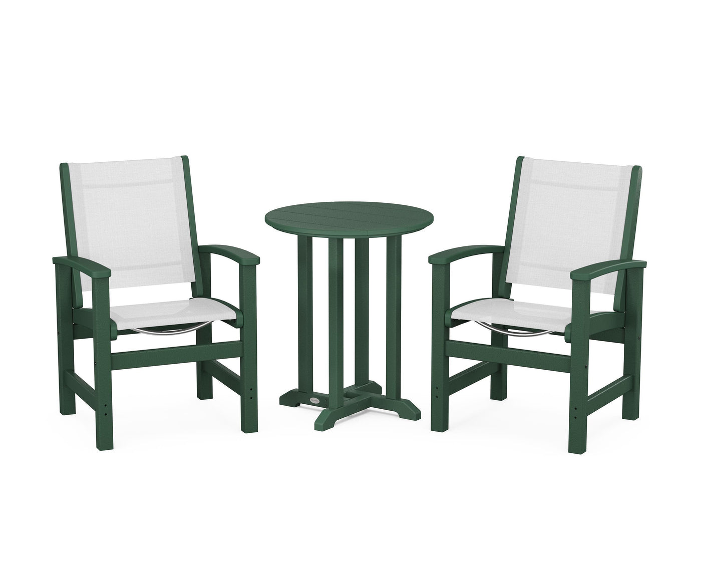 Coastal 3-Piece Round Bistro Dining Set