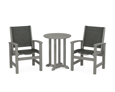 Coastal 3-Piece Round Bistro Dining Set