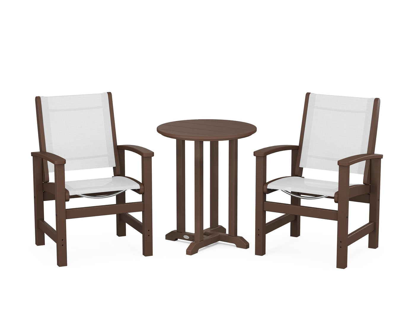 Coastal 3-Piece Round Bistro Dining Set