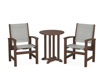 Coastal 3-Piece Round Bistro Dining Set