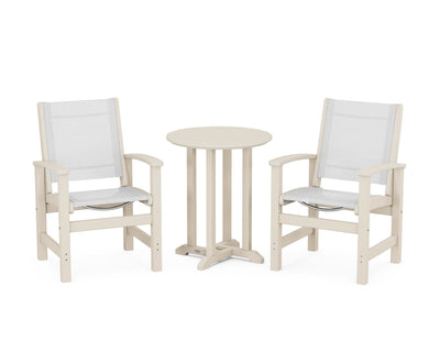 Coastal 3-Piece Round Bistro Dining Set