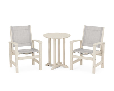 Coastal 3-Piece Round Bistro Dining Set