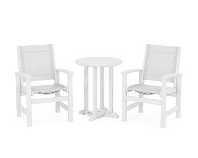 Coastal 3-Piece Round Bistro Dining Set