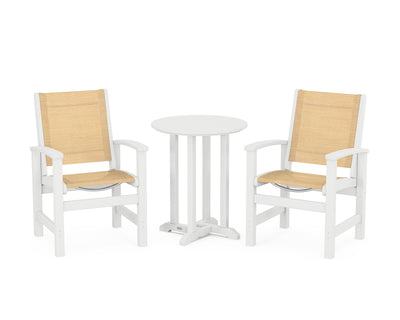 Coastal 3-Piece Round Bistro Dining Set