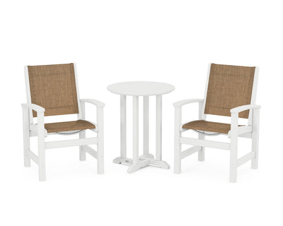 Coastal 3-Piece Round Bistro Dining Set