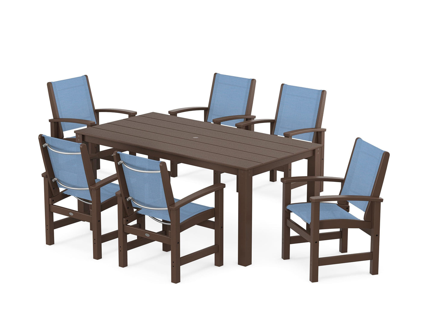 Coastal 7-Piece Parsons Dining Set