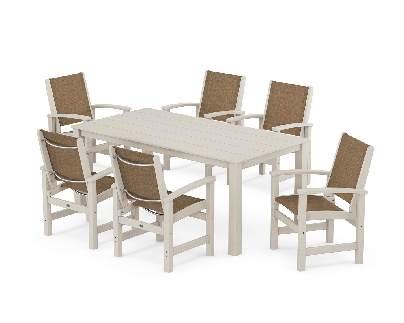 Coastal 7-Piece Parsons Dining Set