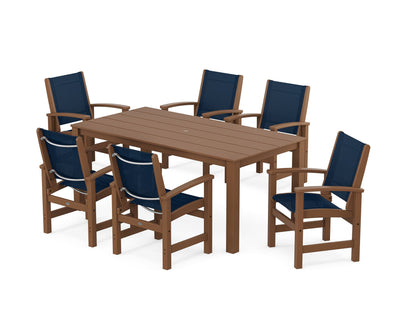 Coastal 7-Piece Parsons Dining Set