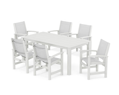 Coastal 7-Piece Parsons Dining Set