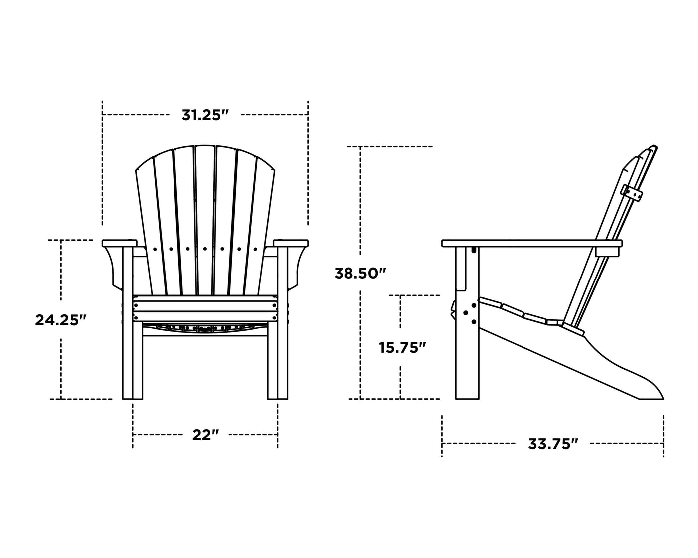 Seashell Adirondack Chair