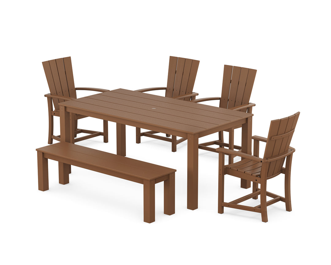 POLYWOOD® Quattro 6-Piece Parsons Dining Set with Bench