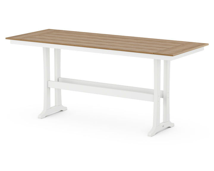 POLYWOOD® Farmhouse Trestle 38” x 96” Bar Table