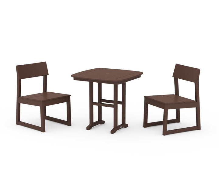 POLYWOOD® EDGE Side Chair 3-Piece Dining Set