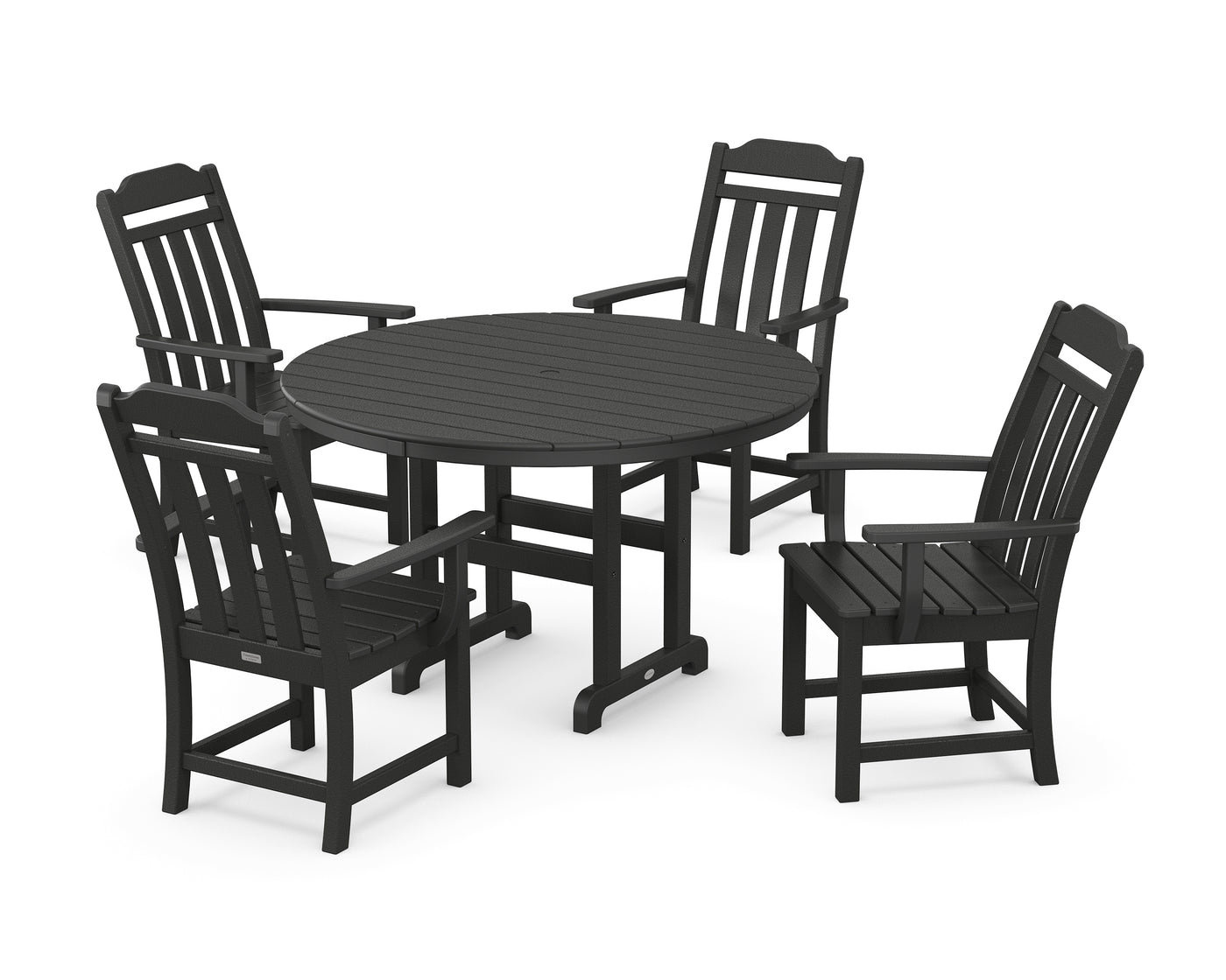 Cottage 5-Piece Round Farmhouse Dining Set