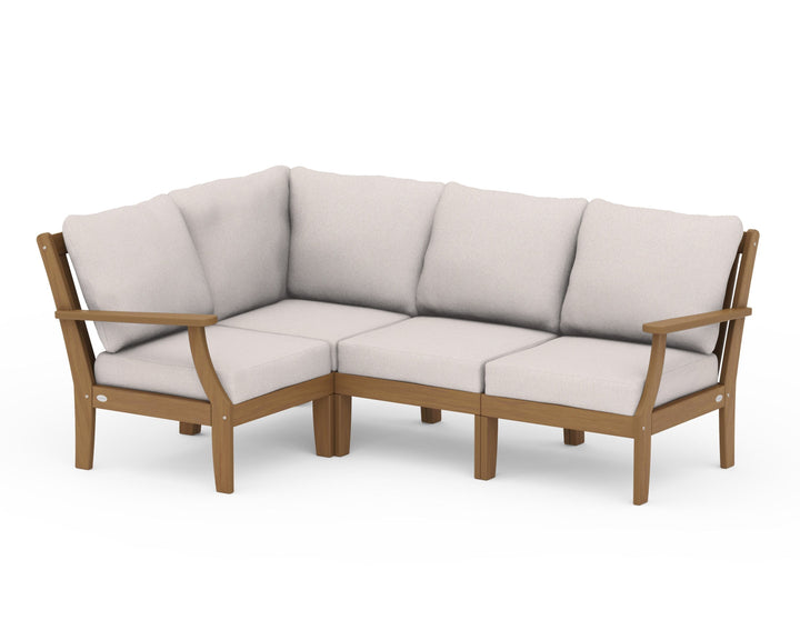 POLYWOOD® Braxton Modular 4-Piece Deep Seating Set
