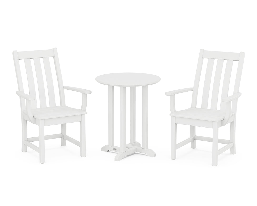 POLYWOOD® Vineyard 3-Piece Round Bistro Dining Set