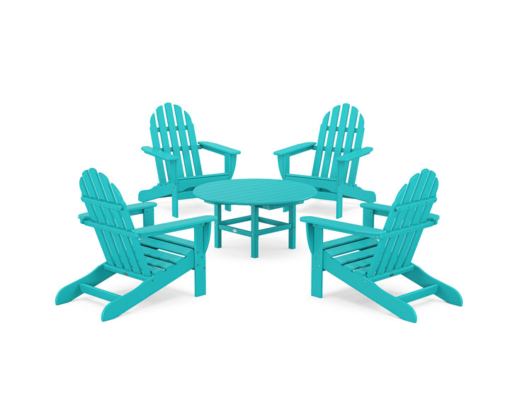POLYWOOD® Classic Adirondack 5-Piece Conversation Set