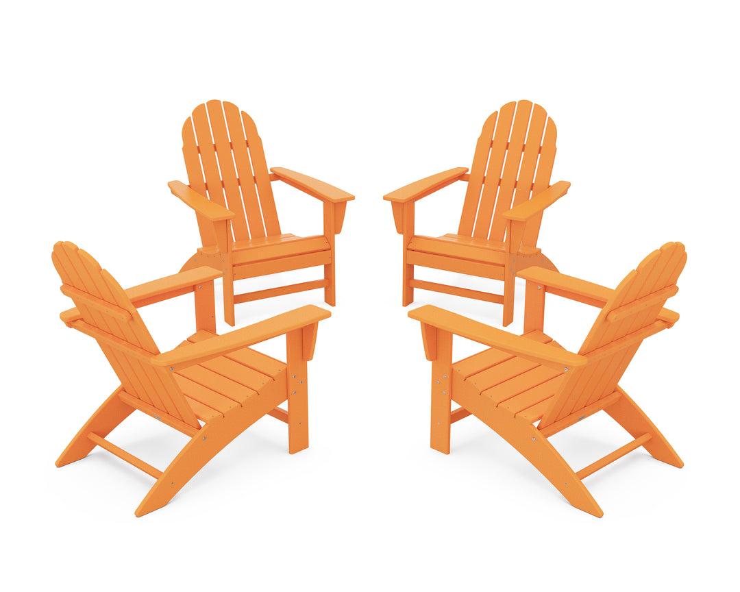 POLYWOOD® Vineyard 4-Piece Adirondack Conversation Set