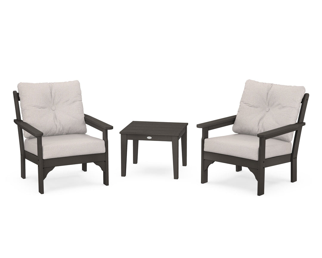 POLYWOOD® Vineyard 3-Piece Deep Seating Set
