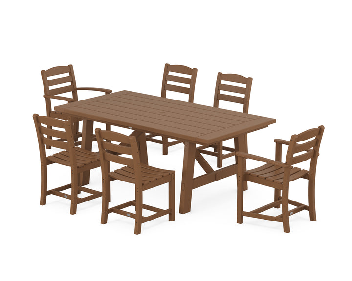 POLYWOOD® La Casa Café 7-Piece Rustic Farmhouse Dining Set
