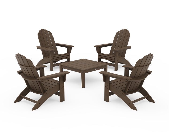 POLYWOOD® 5-Piece Vineyard Grand Adirondack Chair Conversation Group