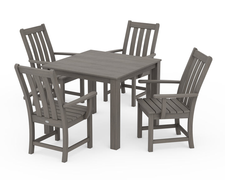 POLYWOOD® Vineyard 5-Piece Parsons Dining Set