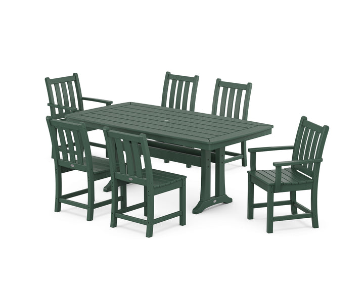 POLYWOOD® Traditional Garden 7-Piece Dining Set with Trestle Legs
