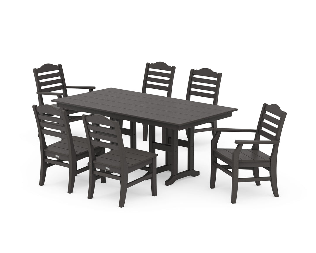 POLYWOOD® Savannah 7-Piece Farmhouse Dining Set