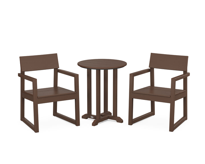 POLYWOOD® EDGE 3-Piece Round Bistro Dining Set
