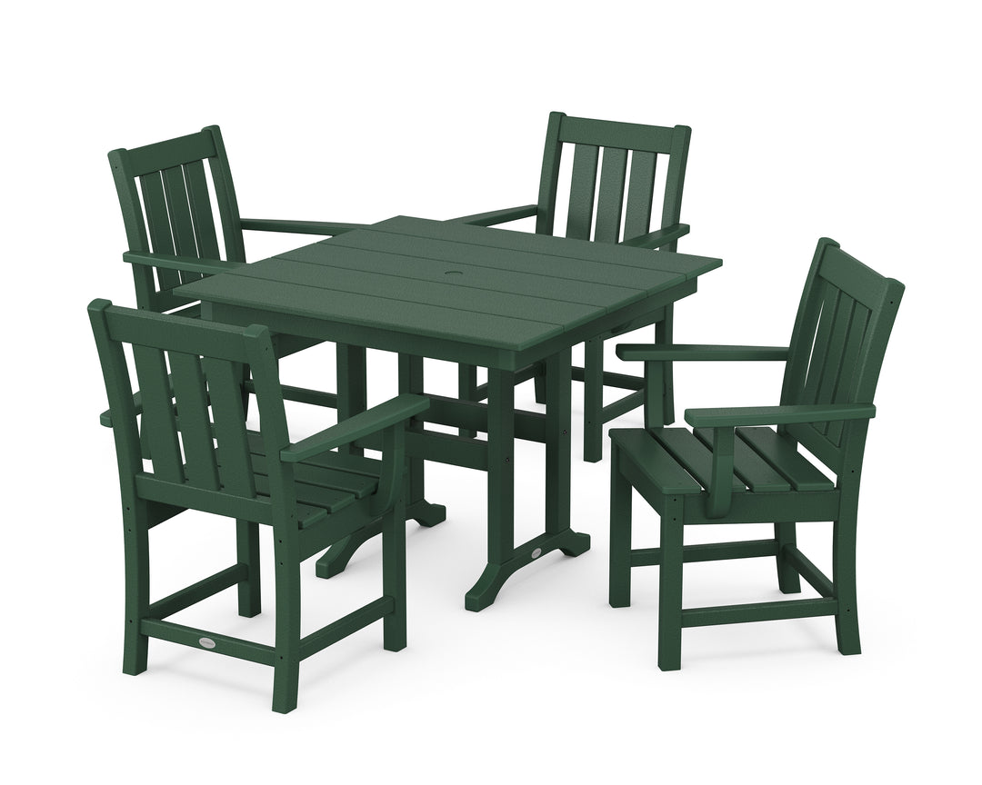 POLYWOOD® Oxford 5-Piece Farmhouse Dining Set