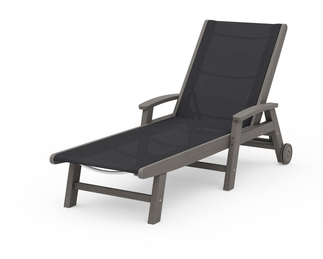 POLYWOOD® Coastal Chaise with Wheels