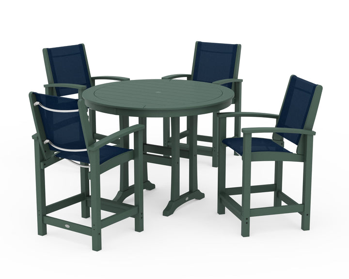 POLYWOOD® Coastal 5-Piece Counter Set