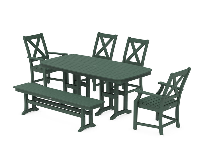 POLYWOOD® Braxton 6-Piece Dining Set with Bench