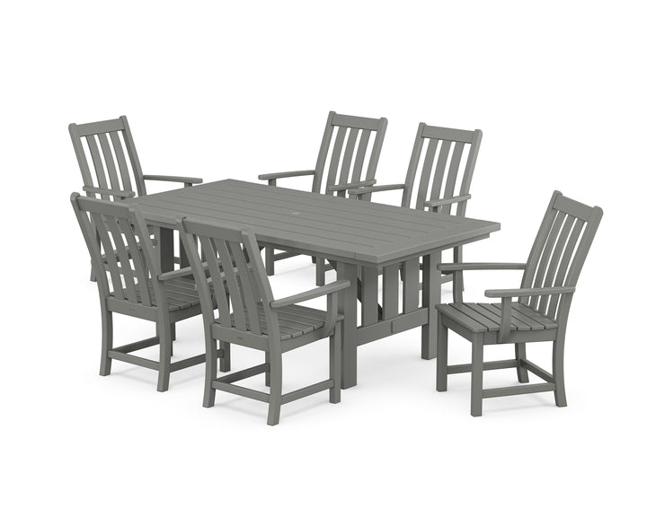 POLYWOOD® Vineyard Arm Chair 7-Piece Mission Dining Set