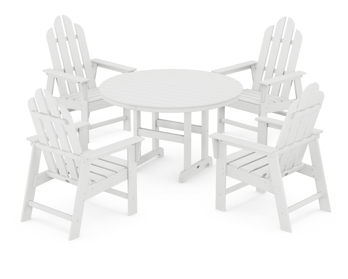 Long Island 5-Piece Round Farmhouse Dining Set