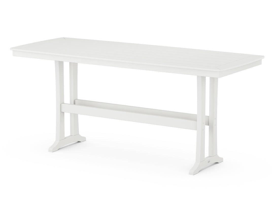 POLYWOOD® Nautical Trestle 39” x 97” Bar Table