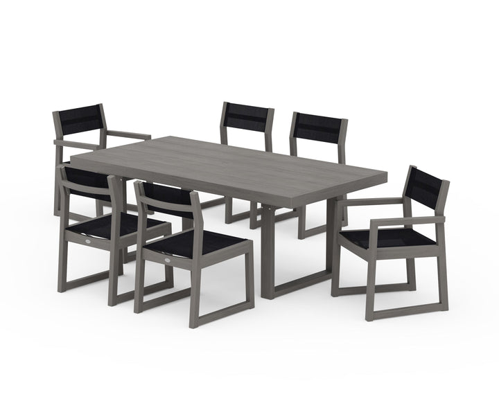 POLYWOOD® EDGE Sling 7-Piece Dining Set