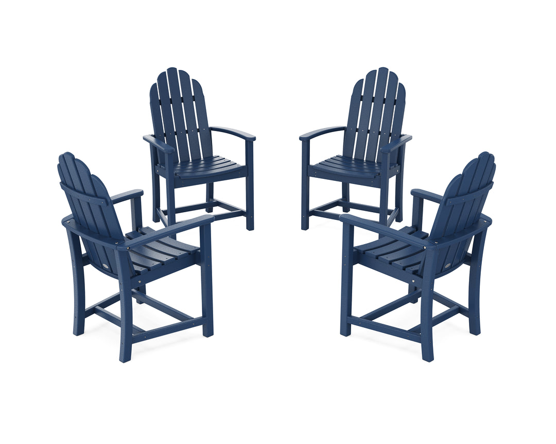 POLYWOOD® Classic 4-Piece Upright Adirondack Conversation Set