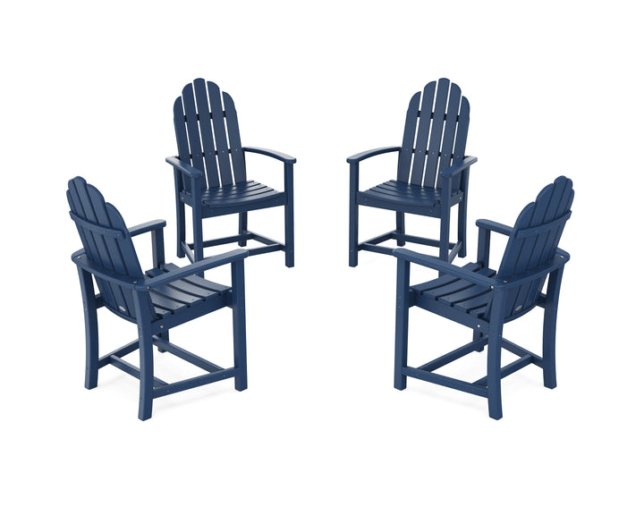 POLYWOOD® Classic 4-Piece Upright Adirondack Conversation Set